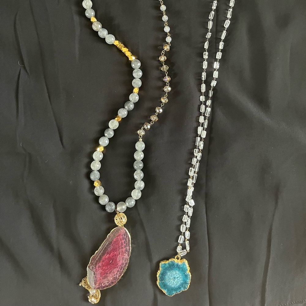 Long statement necklaces